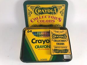 Crayola Crayons Collector's Colors Ltd. Edition tin/box of 64/box of 8 ...