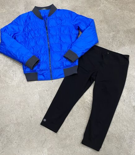 Womens ATHLETA Down Quilted Coat & Cropped Legging