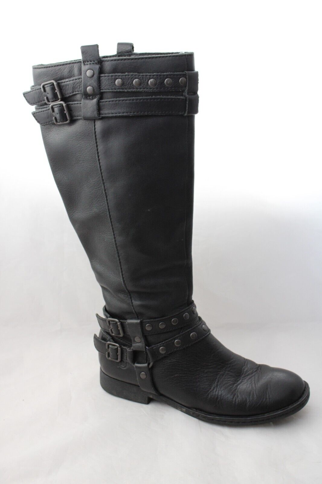 Born Gwynne Tall Boots Womens 7M Black Leather Mo… - image 3