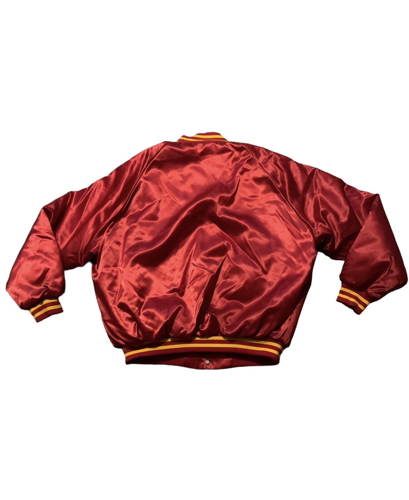 Vintage US Marines Red Satin Bomber Jacket Milita… - image 4