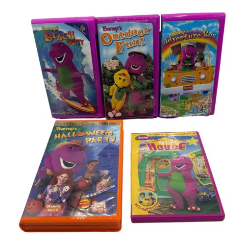 Lot Of 4 Barney The Purple Dinosaur VHS Tapes W/Bonus DVD Used/Great ...