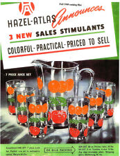 Hazel Atlas Glass-Orchard Crystal-History & Ads