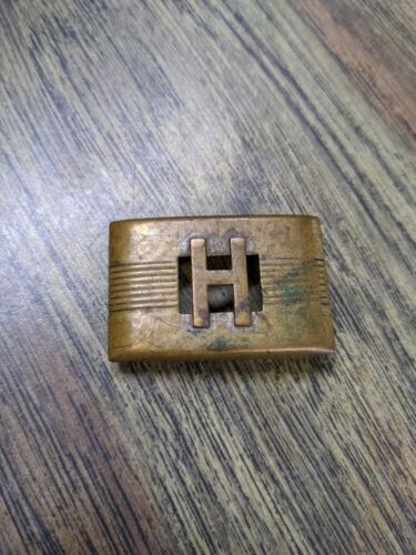 Letter H Monogram Vintage Masterplate Broken Part 