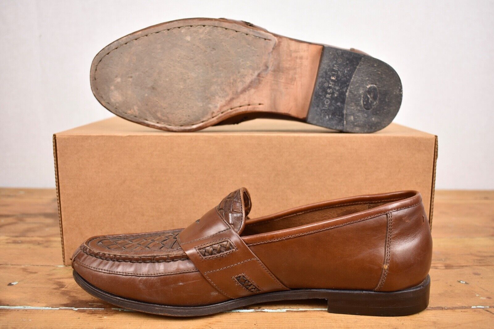 Florsheim Brown Moc Toe Penny Loafer Men's Size: … - image 4