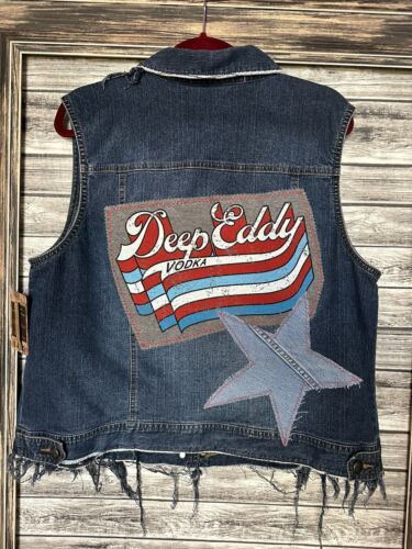 Womens Upcycled Vintage Denim Patriotic 4th of Ju… - image 1