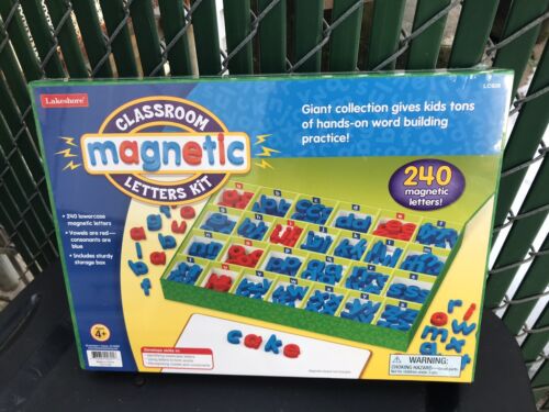 Lakeshore~ Magnetic Classroom Letters Kit~ Lower Case Alphabet Set 240 ...