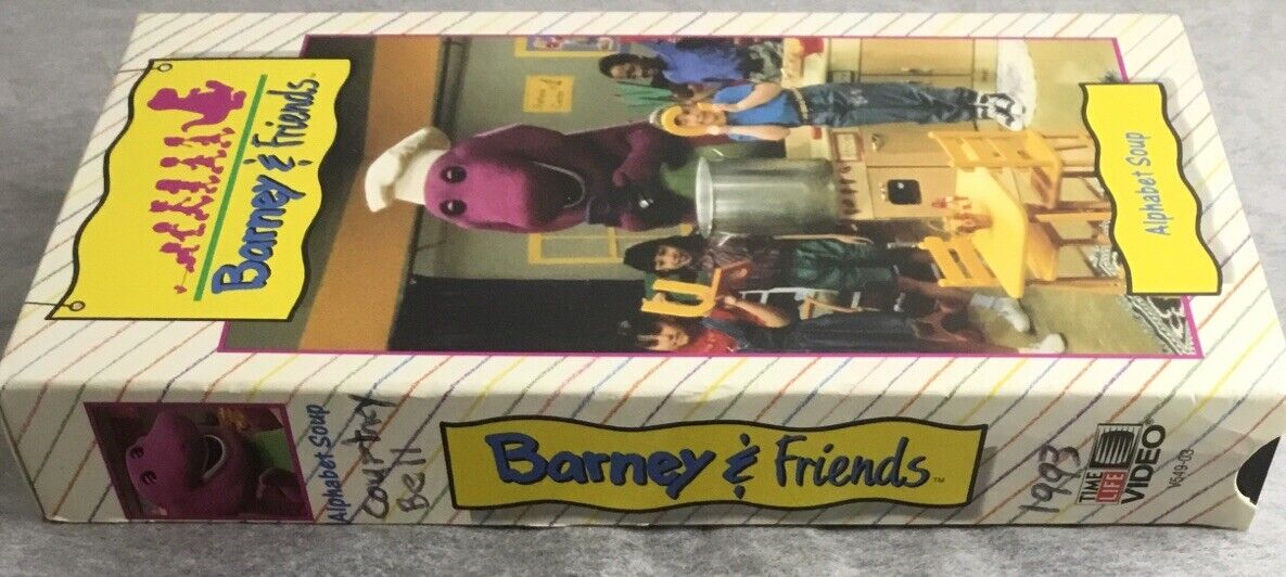 Barney & Friends Alphabet Soup 1992 VHS Tape | Grelly USA