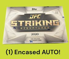 2020 Topps UFC Striking Signatures Hobby Box New Sealed - Encased Auto Quantity