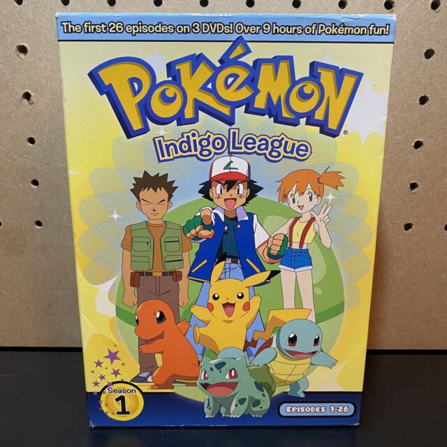 Pokemon - Season 1: Indigo League (DVD, 2006, 3-Disc Set, Dubbed) for ...