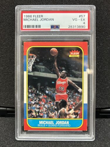 1986 Fleer Michael Jordan Rookie #57 PSA VG-EX4 | eBay