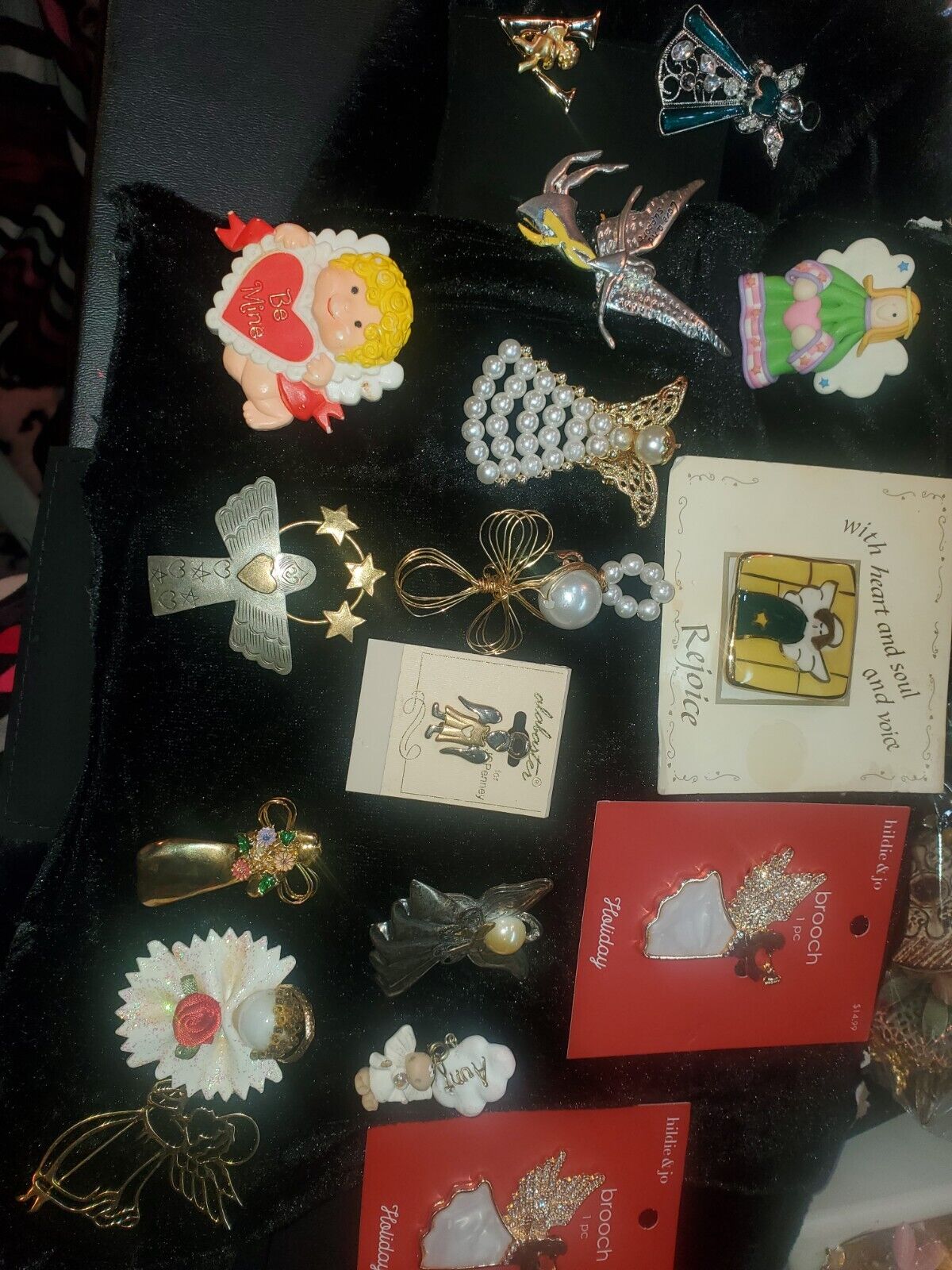 LOT OF 17 ANGELS DECORATIVE BROOCHES/PINS SOME NE… - image 3