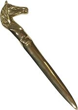 Vintage Style Heavy Solid Brass Equestrian Horse letter Opener Desk Office 6'' 