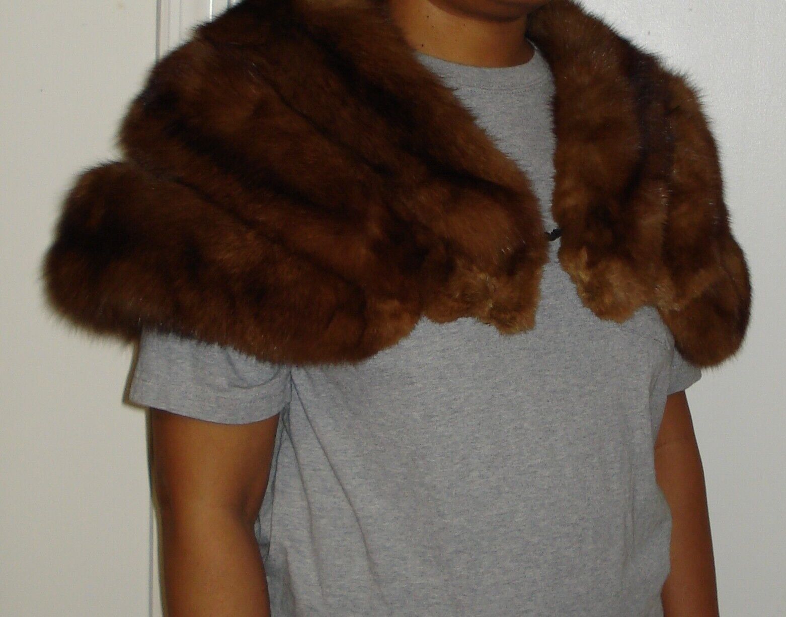 Russian Sable Fur Stole Jacket Wrap Size Small  F… - image 3