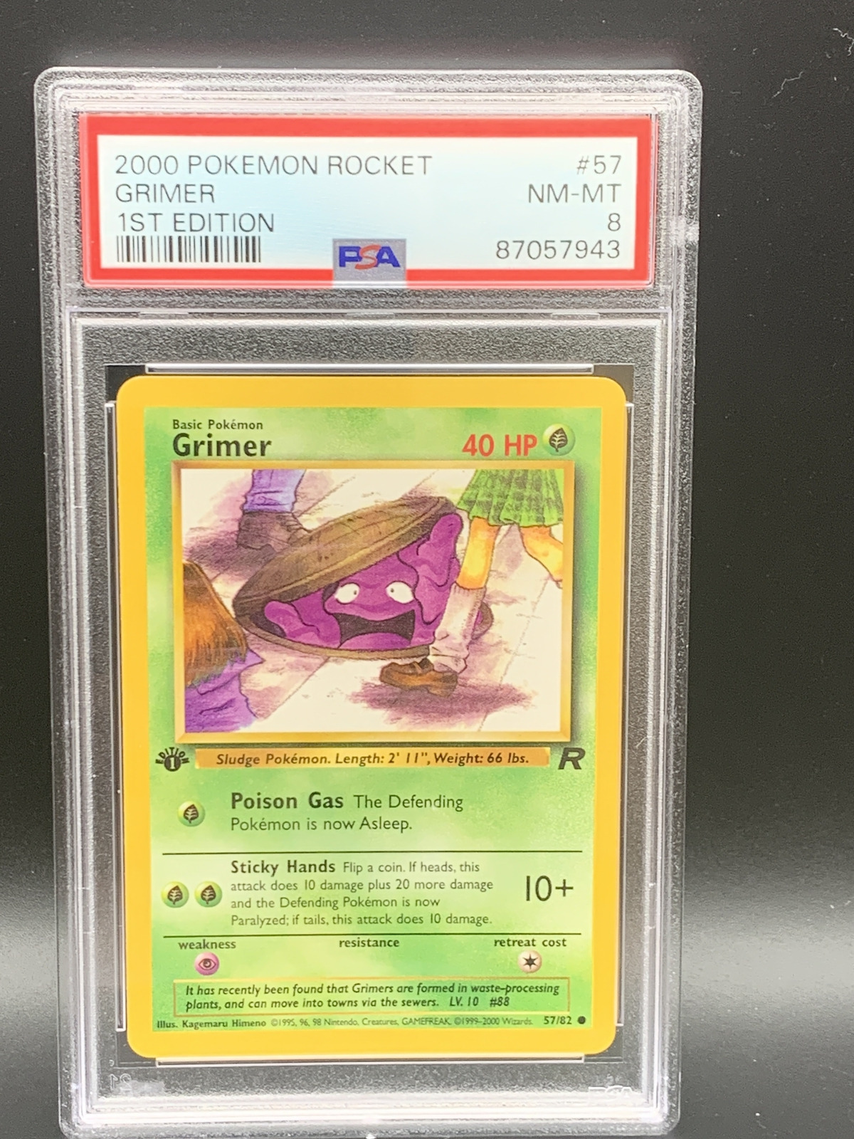 Grimer [1st Edition] #57 Pokemon Team Rocket PSA 8 | eBay