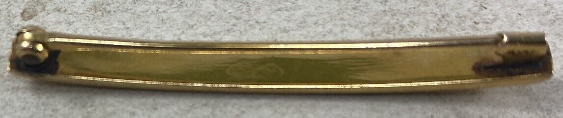 Antique 1900's Victorian 10K Gold Bar Pin - image 3