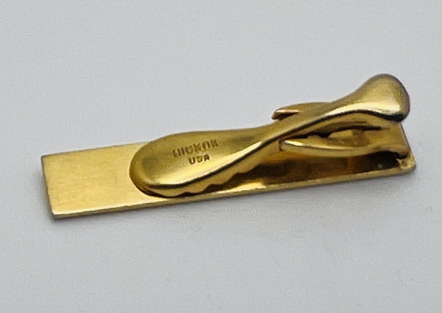 Vintage Hickok Gold Tone Tie Clasp - image 2