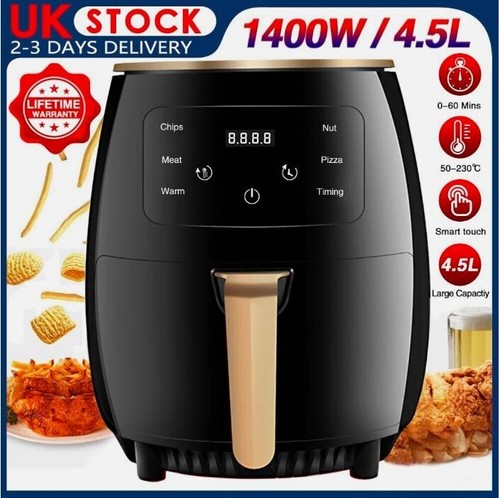 8L XL Air Fryer Cooker Ovens Low Fat Healthy Oil free Frying Kitchen ...