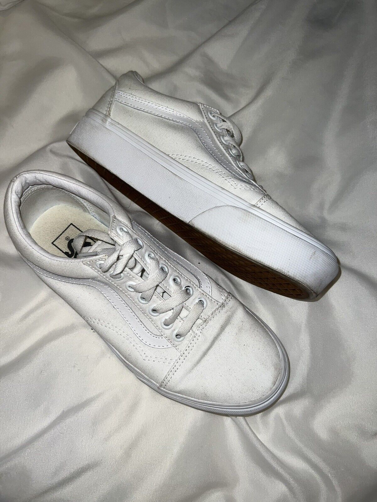 All White Platform Vans - image 1