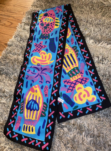 Vintage 1980’s Ken Done “Tropical Fish” Long Scarf