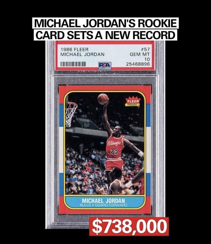 1986 Fleer Basketball Michael Jordan ROOKIE RC #57 BGS 9 Mint | eBay