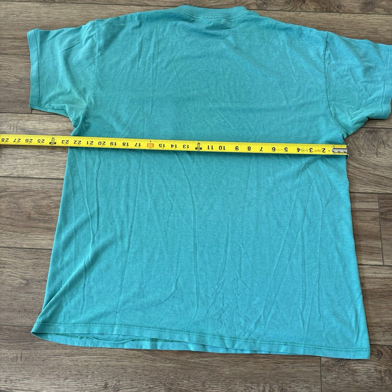 Vintage 80s Roebucks Teal Pocket Shirt - image 7