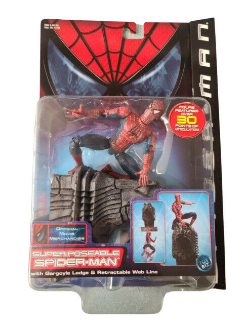 ToyBiz Spider-Man Super Poseable with Gargoyle Ledge Action Figure for sale  online | eBay