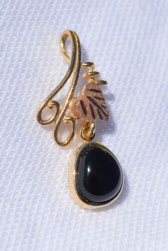 10k Solid Yellow Gold Black Hills Gold Pendant by 