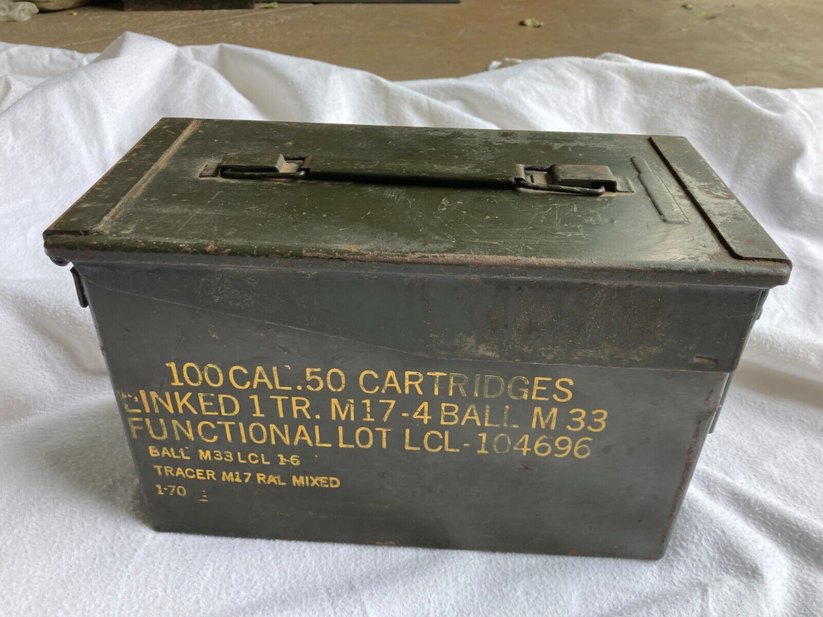 Old US Military WW2 era EMPTY Metal Ammunition Box USED Ammo | eBay