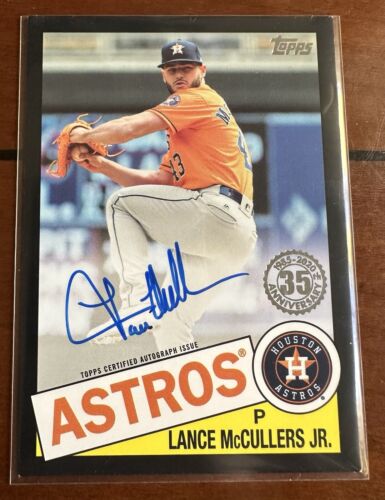 LANCE McCULLERS JR - 2020 Topps Series 1 1985 Black Auto #85A-LM ...