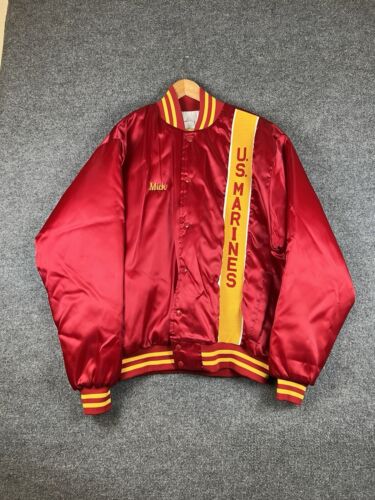 1980s US Marines vintage satin bomber jacket Made 