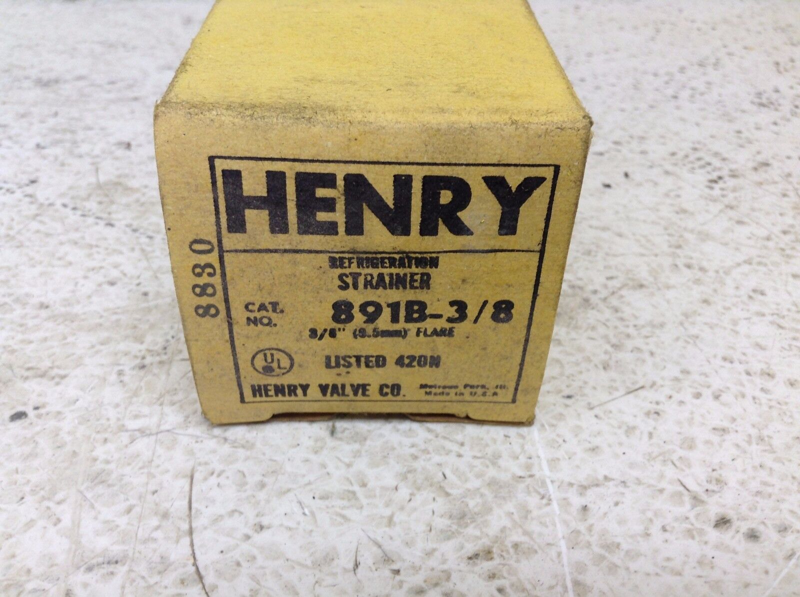 Henry 891B-3/8 Refrigerant Strainer 3/8