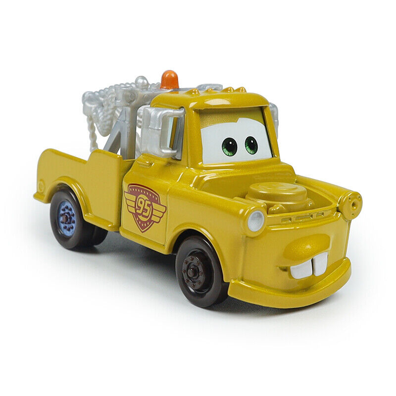 Disney Pixar Car Rare Golden Tow Mater 1:55 Diecast Toy Cars Xmas ...