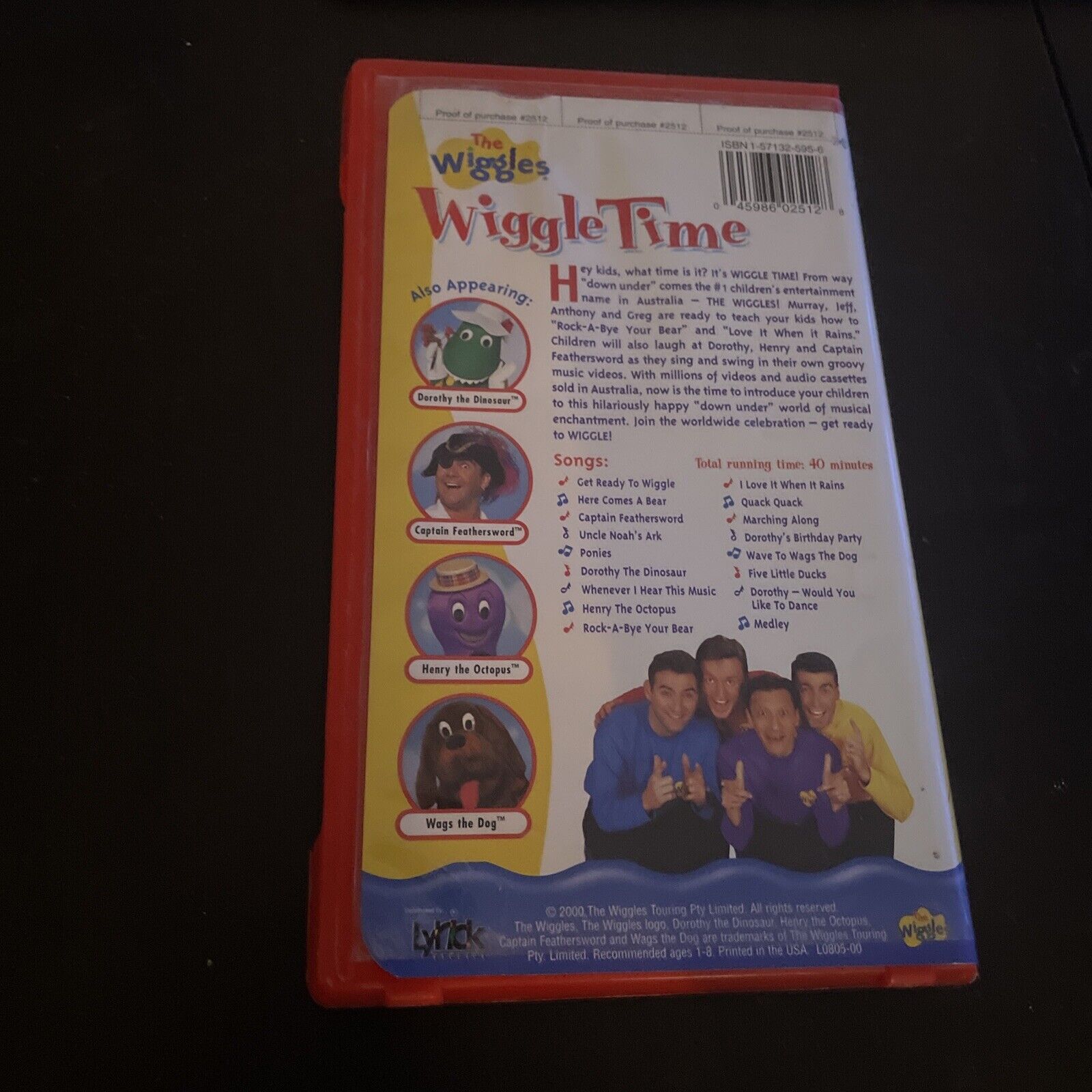 Wiggles, The: Wiggle Time (vhs, 1999) 45986025012 