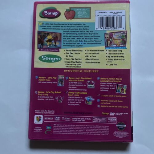 Barney - Lets Play School (DVD, 1999, Classic Collection) for sale ...