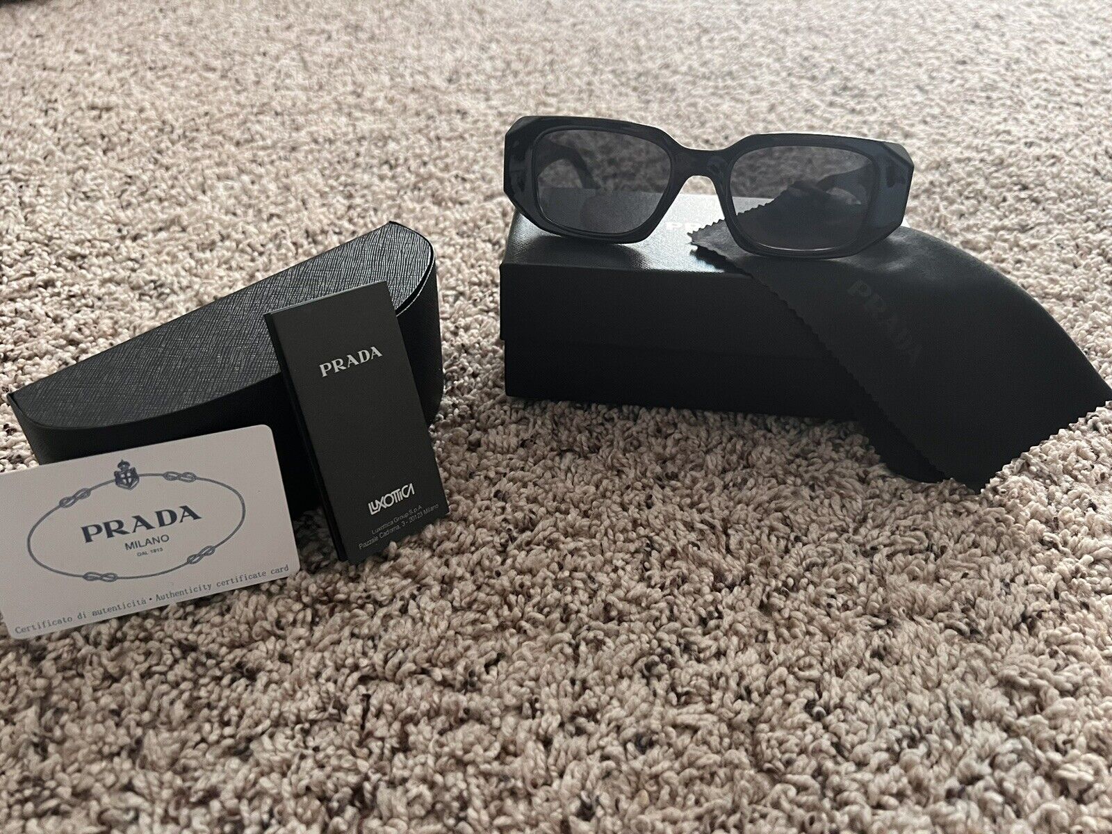 Prada PR 08YS Women's Sunglasses - Black/Dark Grey (1AB5S0 ...