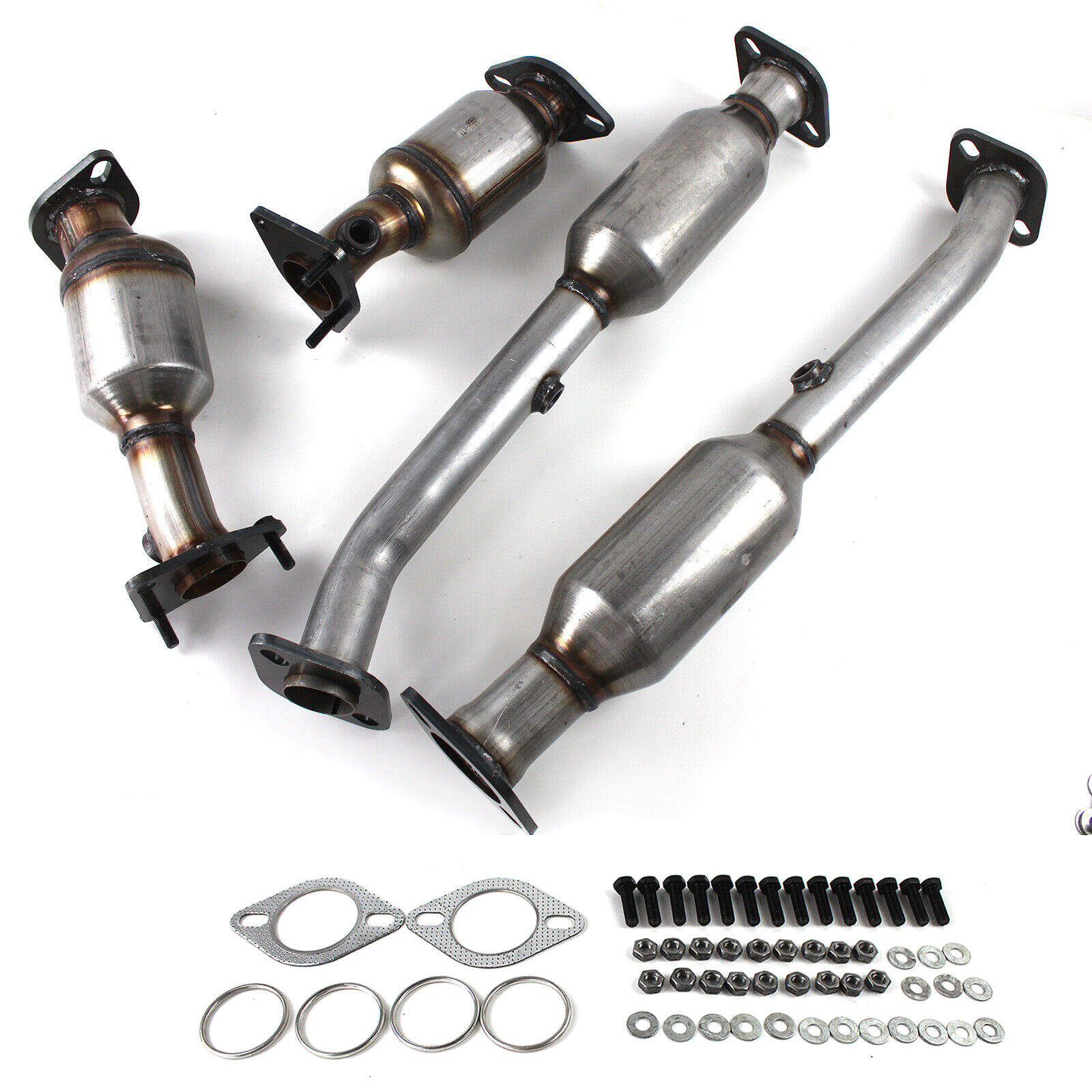 Front & Rear LH RH Catalytic Converter Set For 2005-2018 Nissan ...