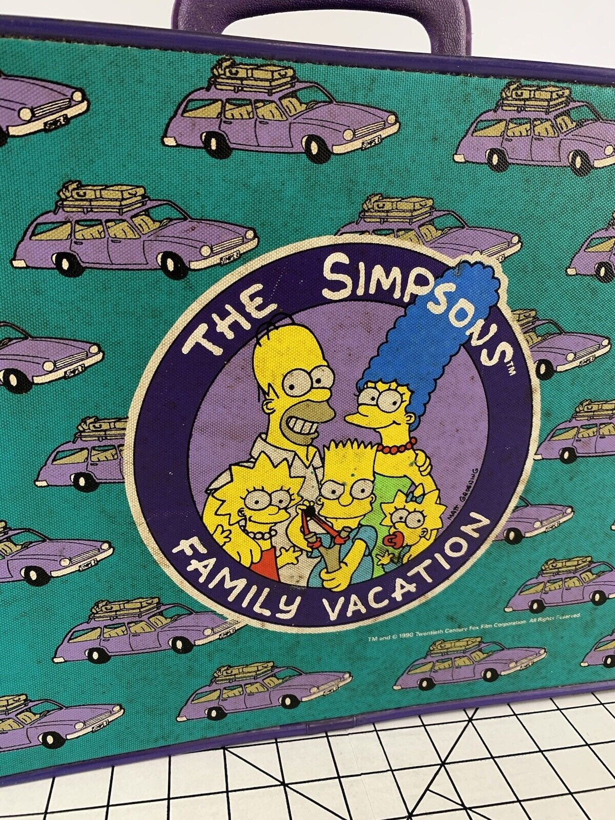 Vintage The Simpsons Suitcase Bag 90s Grunge Surf… - image 2