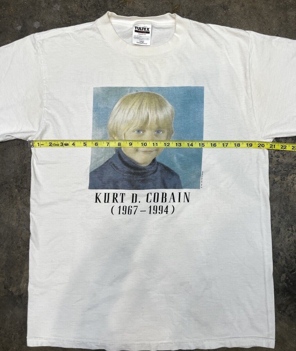 Vintage 1994 Child Kurt Cobain Memorial Tee Shirt… - image 6