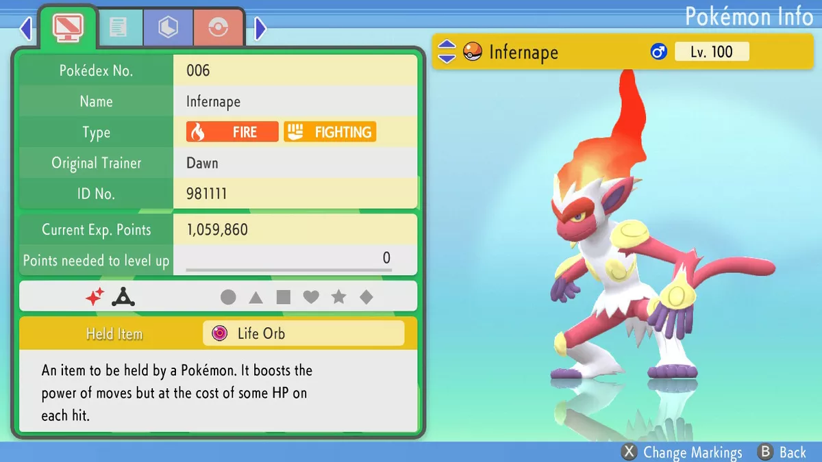 Shiny Infernape Pixelmon