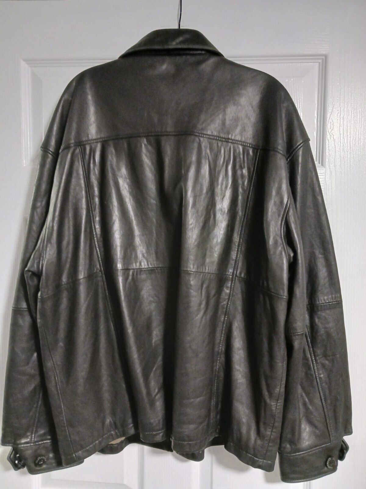 Alexander Julian Mens Leather Jacket Size Large - image 2