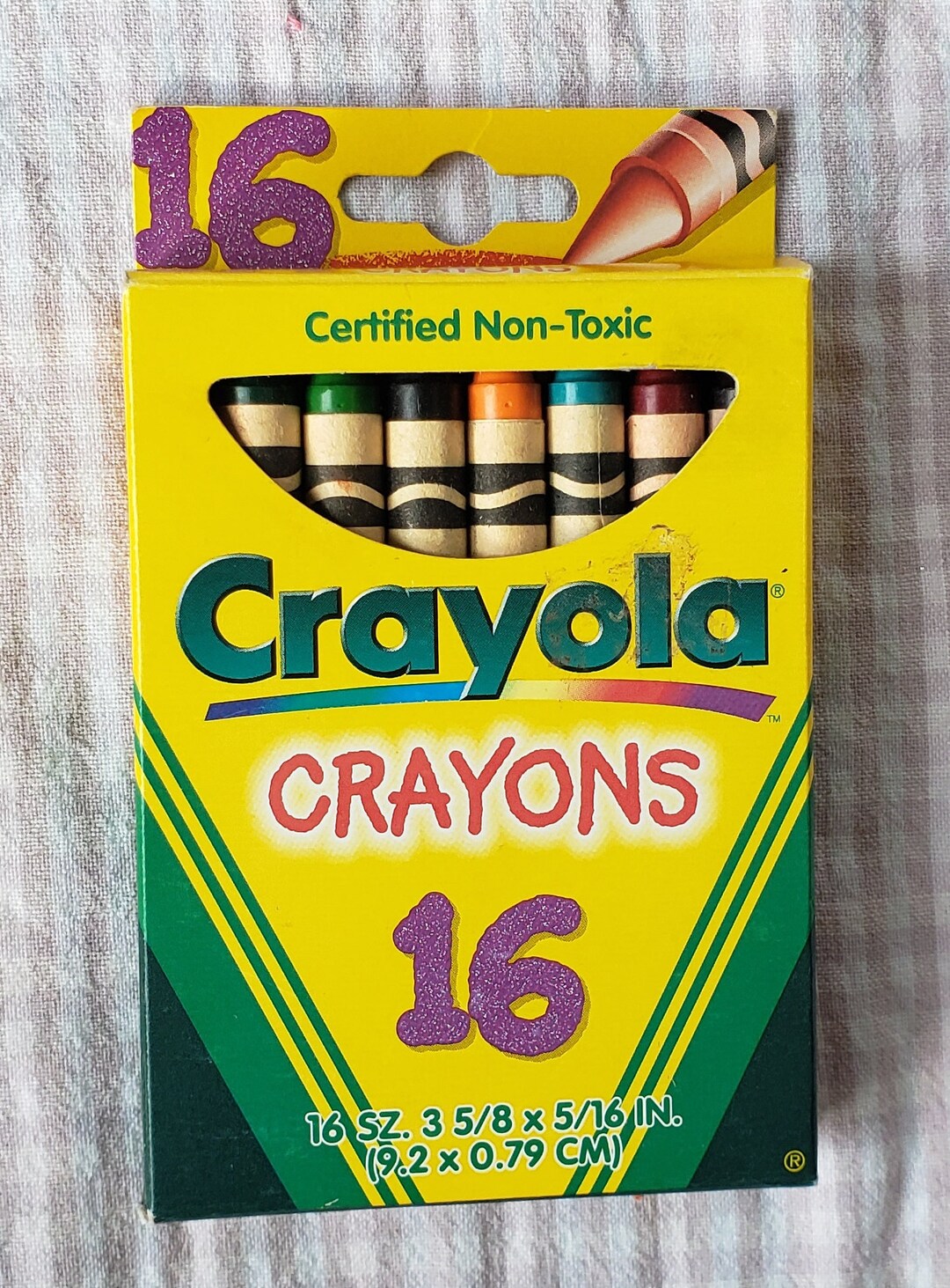 Vintage Crayola Crayons 16 Count Box Tickle Me Pink - Etsy