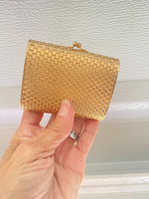 Napier Gold Plated Cigarette Case, Vintage Cigaret