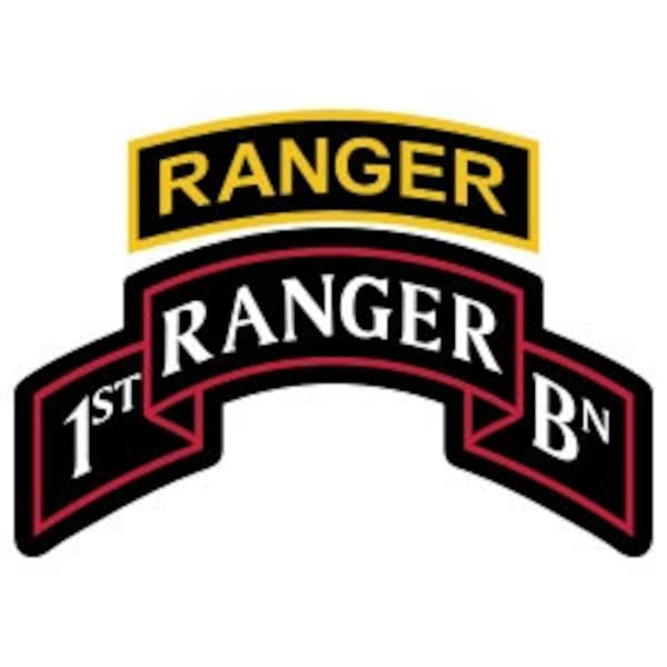 Us Army 1st Ranger Battalion Patch With Ranger Tab Vector - Etsy UK