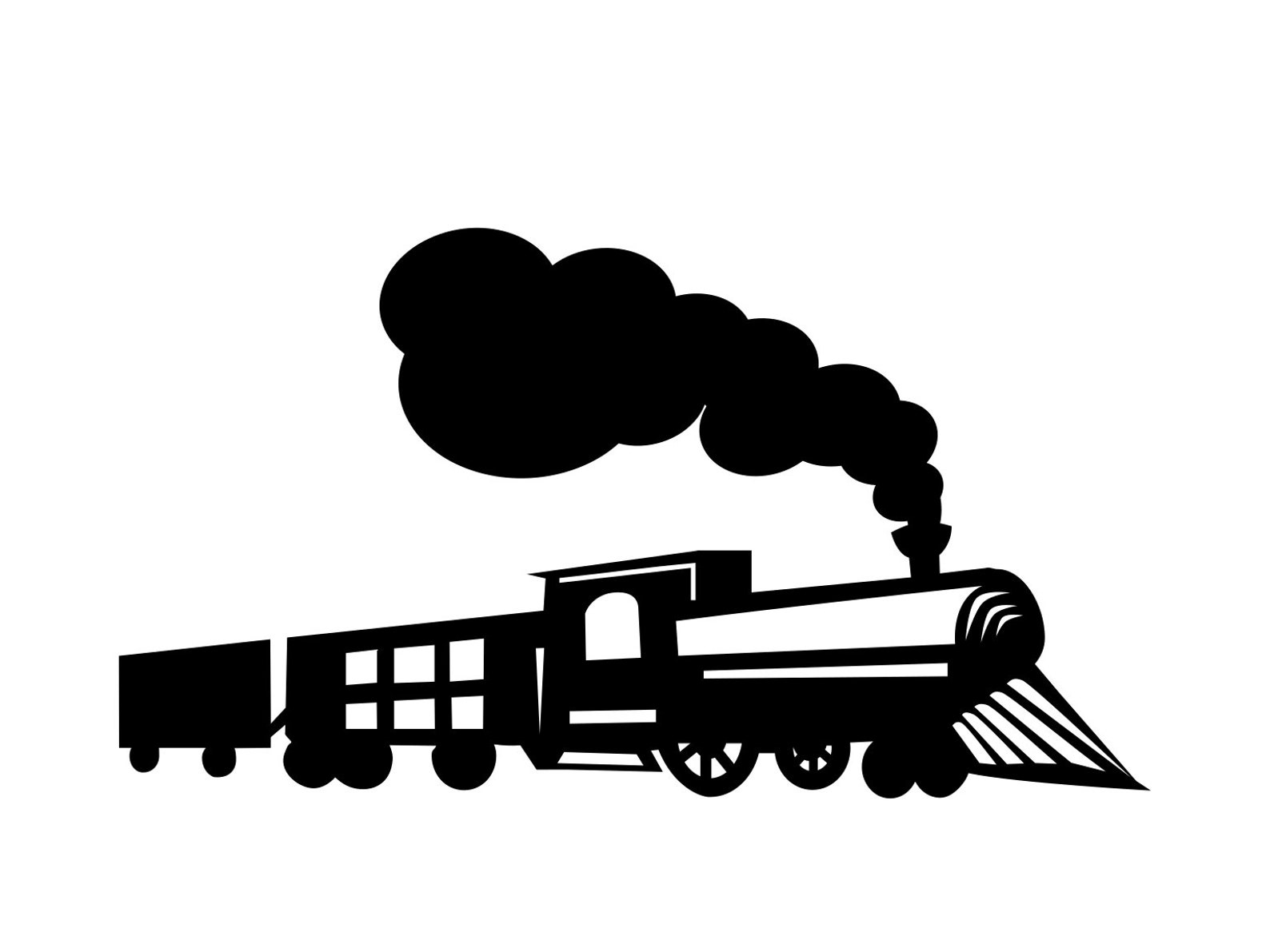 Train Svg Steam Engine Svg Silhouette Cutting File Clipart Etsy | My ...