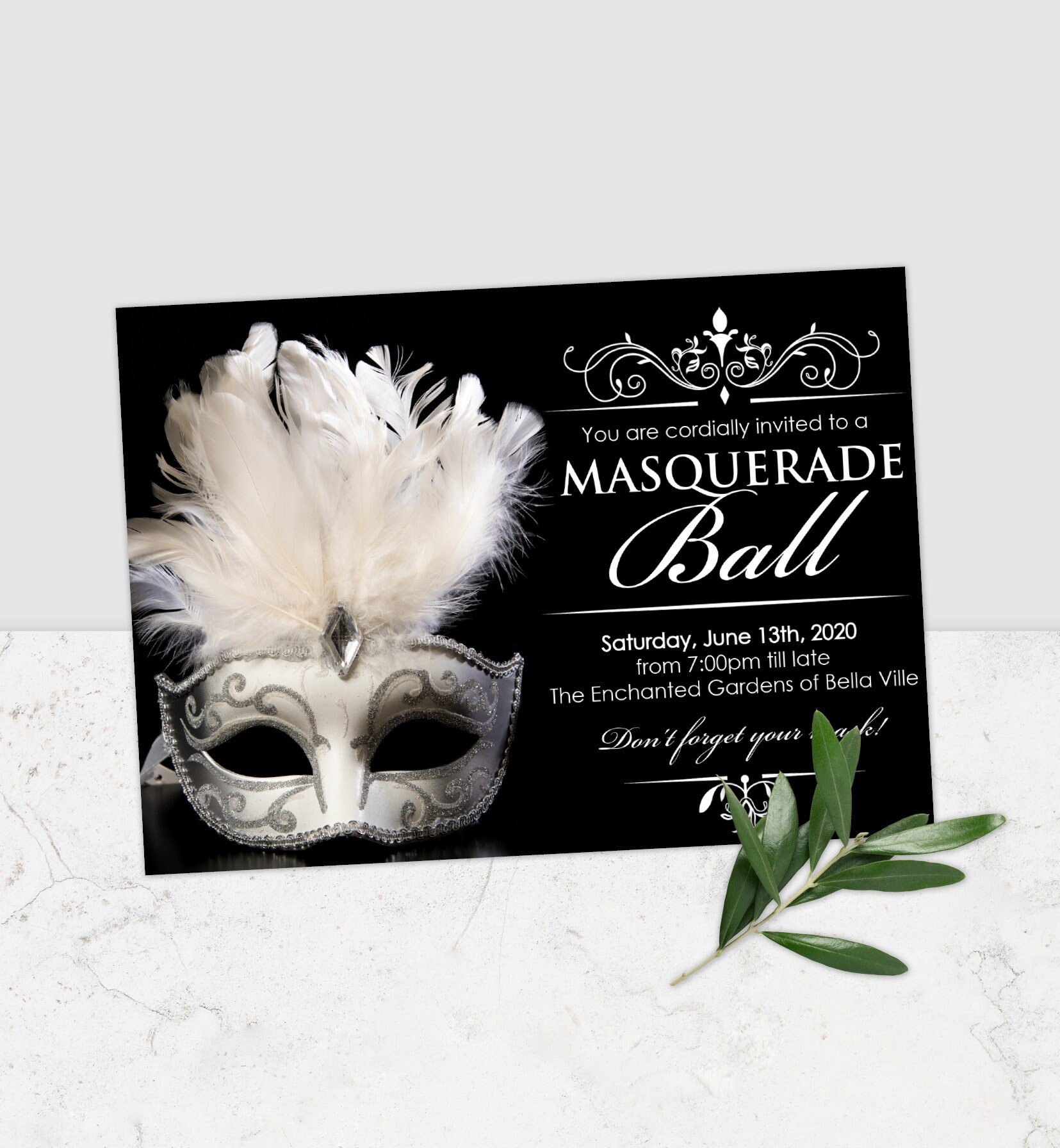 Masquerade Invitation Template