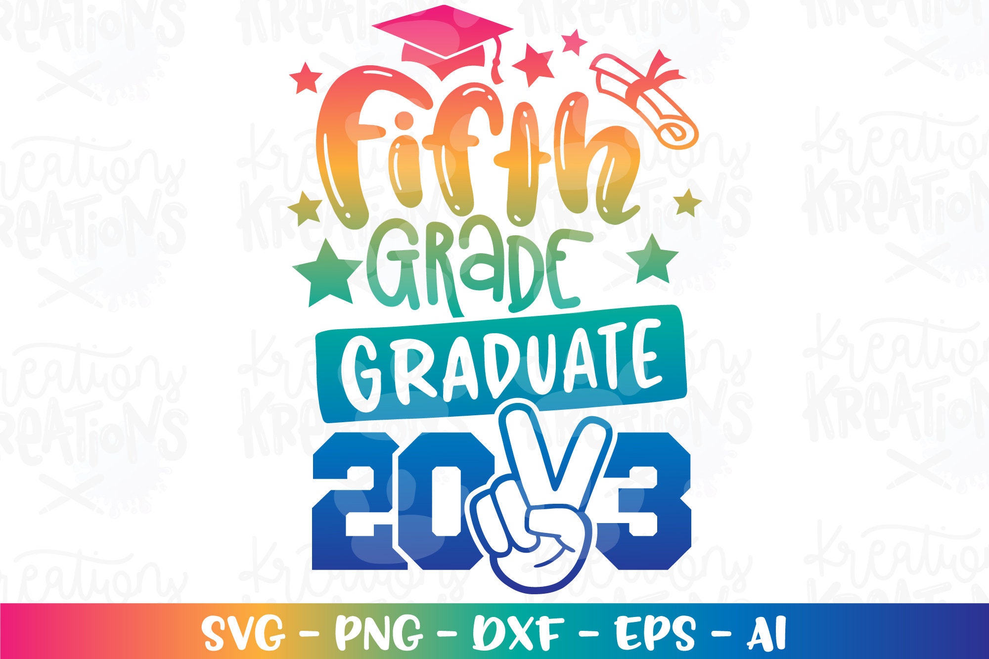 Graduation Svg Fifth 5th Grade Graduate Peace Out 2023 SVG - Etsy Sweden