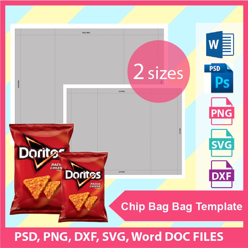 Chip Bag Template Svg Free