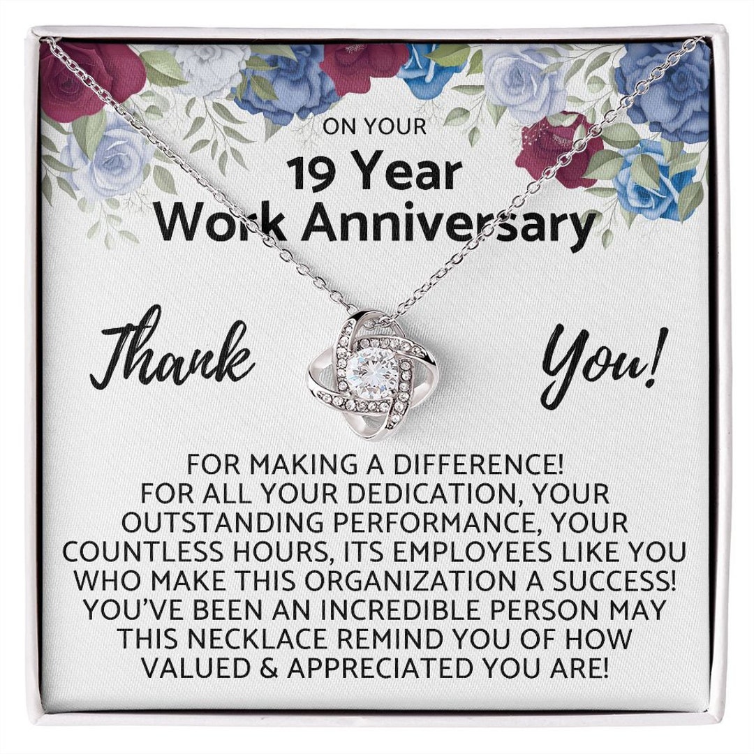 Buy Happy 19th Year Work Anniversary 19 Year Job Work Service ...