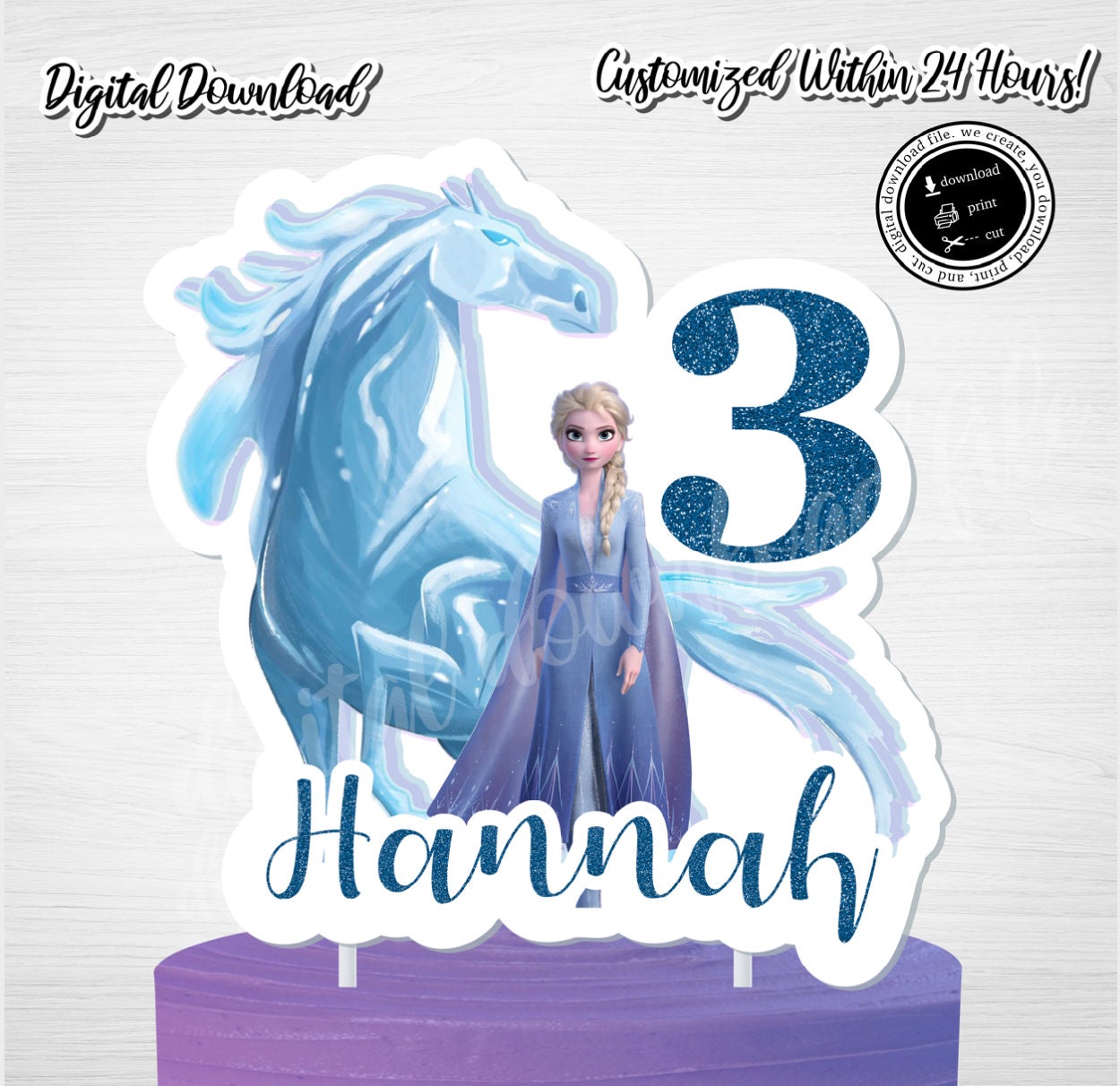 Buy Printable FROZEN Cake Topperprintable Cake Topper Frozen 2 ...