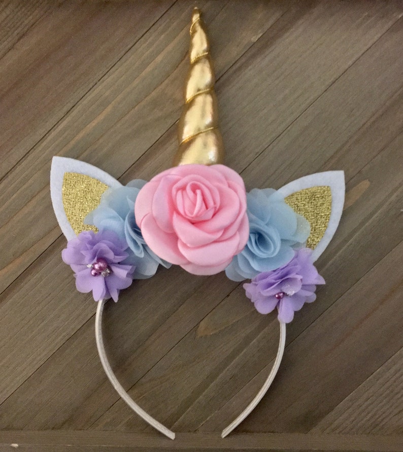 Pastel Gold Unicorn Headband Unicorn Headband Toddler | Etsy